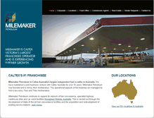 Tablet Screenshot of milemaker.com.au